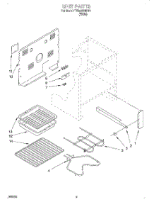 04 - Unit parts for Whirlpool Range TER50W0DW1 from AppliancePartsPros.com