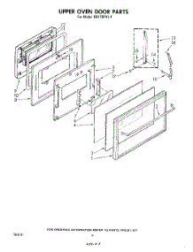 05 - Upper Oven Door parts for Whirlpool Oven RB170PXL1 from AppliancePartsPros.com