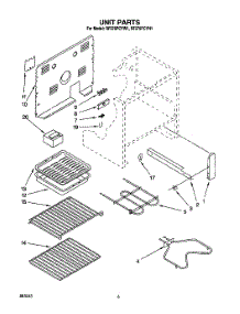04 - Unit, Lit / Optional parts for Whirlpool Range RF376PCYW1 from AppliancePartsPros.com