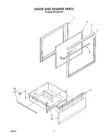 02 - Door And Drawer parts for Whirlpool Range RF302BXVM0 from AppliancePartsPros.com