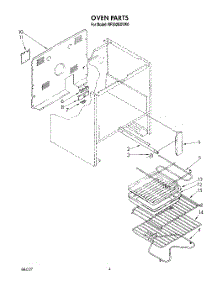04 - Oven , Lit / Optional parts for Whirlpool Range RF302BXVM0 from AppliancePartsPros.com
