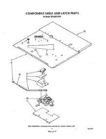 05 - Component Shelf And Latch parts for Whirlpool Oven RB160PXXW0 from AppliancePartsPros.com