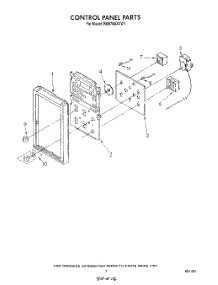 05 - Control Panel parts for Whirlpool Range RM978BXVW1 from AppliancePartsPros.com