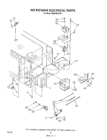 07 - Microwave Electrical parts for Whirlpool Range RM978BXVW1 from AppliancePartsPros.com