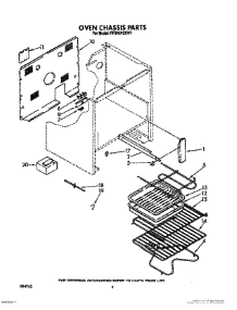 05 - Oven Chassis, Optional parts for Whirlpool Range RF396PCXW1 from AppliancePartsPros.com