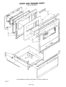 03 - Door And Drawer parts for Whirlpool Range RE963PXPT1 from AppliancePartsPros.com
