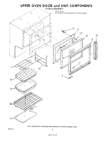 06 - Upper Oven Door And Unit parts for Whirlpool Range RE963PXPT1 from AppliancePartsPros.com