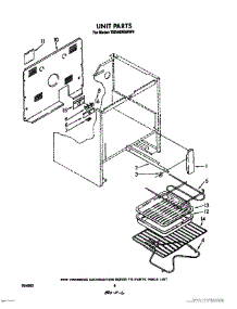 05 - Unit, Lit / Optional parts for Whirlpool Range TER46W0WW0 from AppliancePartsPros.com