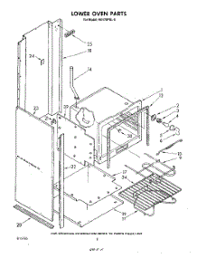 04 - Lower Oven , Literature And Optional parts for Whirlpool Oven RB170PXL5 from AppliancePartsPros.com
