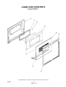 05 - Lower Oven Door , Literature And Optional parts for Whirlpool Oven RB275PXV0 from AppliancePartsPros.com