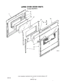 06 - Upper Oven Door parts for Whirlpool Oven RB275PXV0 from AppliancePartsPros.com