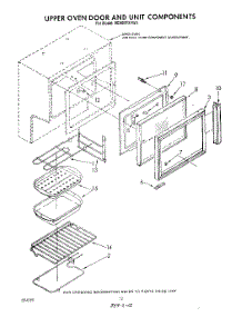 07 - Upper Oven Door And Unit parts for Whirlpool Range RE960PXVW3 from AppliancePartsPros.com