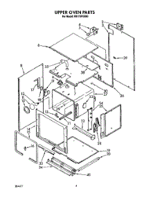 03 - Upper Oven parts for Whirlpool Oven RB770PXXB0 from AppliancePartsPros.com
