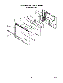 06 - Lower Oven Door parts for Whirlpool Oven RB770PXXB0 from AppliancePartsPros.com