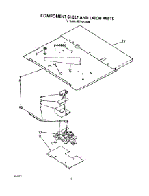 07 - Component Shelf And Latch parts for Whirlpool Oven RB770PXXB0 from AppliancePartsPros.com
