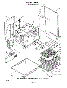 04 - Oven parts for Whirlpool Range RF4900XLW1 from AppliancePartsPros.com