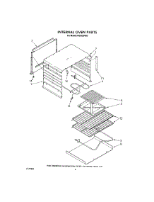 03 - Internal Oven parts for Whirlpool Range RF0100XRW2 from AppliancePartsPros.com