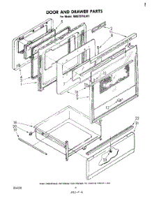 04 - Door And Drawer parts for Whirlpool Range RM975PXLW1 from AppliancePartsPros.com
