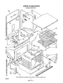 03 - Section parts for Whirlpool Oven RB275PXV1 from AppliancePartsPros.com