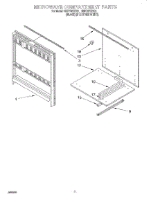 08 - Microwave Compartment parts for Whirlpool Oven RM770PXBB1 from AppliancePartsPros.com
