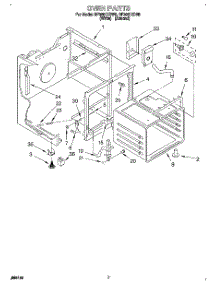 05 - Oven parts for Whirlpool Range RF3661XDW0 from AppliancePartsPros.com