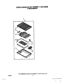 02 - Grille Module Kit parts for Whirlpool Cooktop RC8350XRH1 from AppliancePartsPros.com