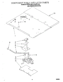 05 - Component Shelf And Latch parts for Whirlpool Oven RB760PXBQ1 from AppliancePartsPros.com