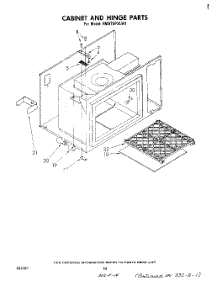 08 - Cabinet And Hinge parts for Whirlpool Range RM975PXLW1 from AppliancePartsPros.com