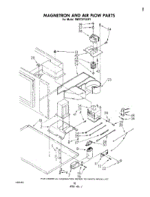 09 - Magnetron And Air Flow parts for Whirlpool Range RM975PXLW1 from AppliancePartsPros.com