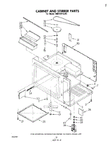 10 - Cabinet And Stirrer parts for Whirlpool Range RM975PXLW1 from AppliancePartsPros.com