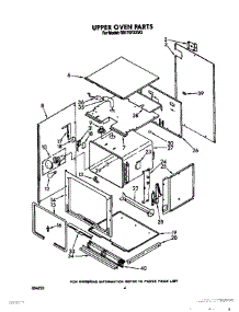 03 - Upper Oven parts for Whirlpool Oven RB170PXXW2 from AppliancePartsPros.com