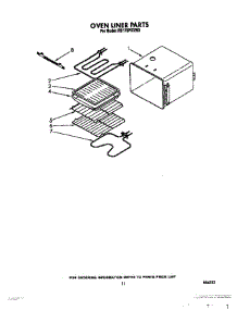 08 - Oven Liner parts for Whirlpool Oven RB170PXXW2 from AppliancePartsPros.com