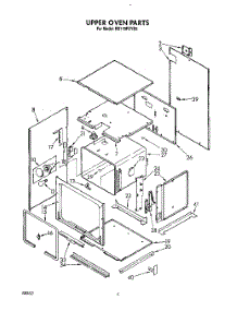 03 - Upper Oven parts for Whirlpool Oven RB170PXYB2 from AppliancePartsPros.com
