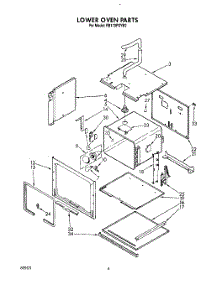 04 - Lower Oven parts for Whirlpool Oven RB170PXYB2 from AppliancePartsPros.com