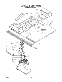 07 - Latch And Vent parts for Whirlpool Oven RB170PXYB2 from AppliancePartsPros.com