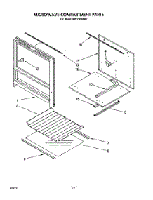 09 - Microwave Compartment parts for Whirlpool Oven RM778PXXB0 from AppliancePartsPros.com