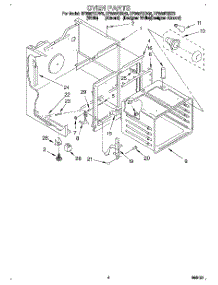 03 - Oven parts for Whirlpool Range RF365PXDN0 from AppliancePartsPros.com