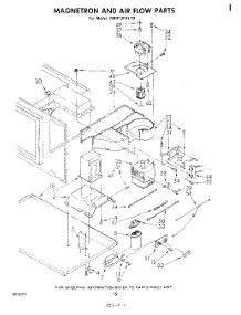 09 - Magnetron And Air Flow parts for Whirlpool Range RM973PXLT0 from AppliancePartsPros.com