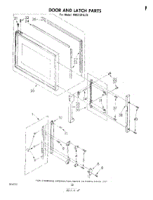 11 - Door And Latch parts for Whirlpool Range RM973PXLT0 from AppliancePartsPros.com