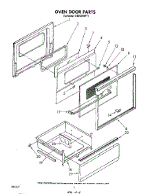 04 - Oven Door parts for Whirlpool Range RE953PXPT1 from AppliancePartsPros.com
