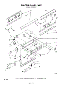 03 - Control Panel parts for Whirlpool Range RF398PXPW1 from AppliancePartsPros.com