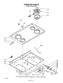 04 - Cook Top parts for Whirlpool Range RF4400XLW2 from AppliancePartsPros.com