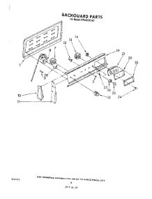 05 - Backguard , Literature And Optional parts for Whirlpool Range RF4400XLW2 from AppliancePartsPros.com