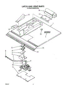05 - Latch And Vent parts for Whirlpool Oven RB760PXYB0 from AppliancePartsPros.com