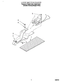 03 - Lock Motor parts for Whirlpool Range RS385PXBH0 from AppliancePartsPros.com