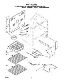 04 - Unit parts for Whirlpool Range RF396PXYW4 from AppliancePartsPros.com