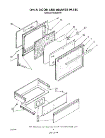 06 - Oven Door And Drawer parts for Whirlpool Range RS363BXTT1 from AppliancePartsPros.com