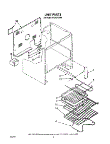 04 - Unit, Optional parts for Whirlpool Range RF316PXXW0 from AppliancePartsPros.com