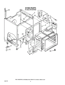 05 - Oven parts for Whirlpool Range RF316PXXW0 from AppliancePartsPros.com