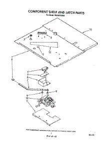 05 - Component Shelf And Latch parts for Whirlpool Oven RB160PXXB0 from AppliancePartsPros.com
